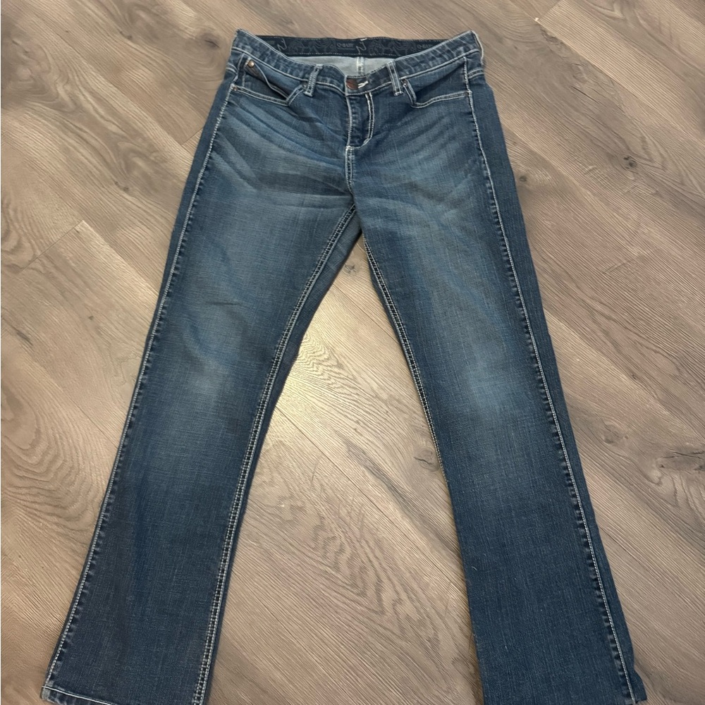 Wrangler Q Baby Boot Cut Jeans in Dark Blue
